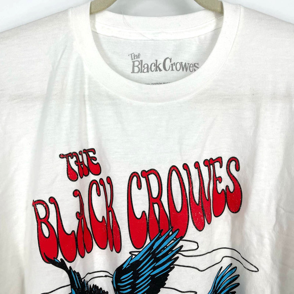 The Black Crowes Flying Crows Band Tee White Size Medium NWOT - Picture 6 of 6